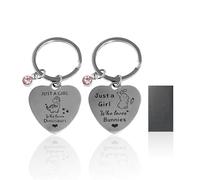 OAAO 2 Pcs Animal Keychains, 1Pcs Gift Box,Creative Keychain, Dinosaur Metal Pendant, Stainless Steel Engraved Keyring, Dinosaur Lover Gift