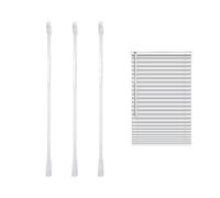 OAAO 3-Piece Vertical Blind Rod Set, Easy to Install, Acrylic Material, Transparent, 60cm x 5cm