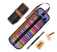 OAAO 50 Pieces Colored Pencil Set, 1 Piece Purple Pen Curtain, 1 Piece Pencil Sharpener, 1 Piece Extender, Wooden Colored Pencils, Children's Drawing Set For Professional Painting, Sketching