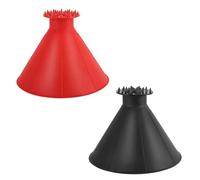 OAAO Two Piece Double Head Cone Ice Scraper, Car Ice Scraper, Car Windshield Ice Scraper, Ice Scraper Cone, Amazing Car Ice Scraper