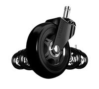 OAAZEPLGK 5pcs Office Chair Wheels Replacement Desk 3inch Mute Swivel Caster For Heavy Furniture Universal Polyurethane Rubber Caster(2.5 inch)