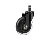 OAAZEPLGK Compatible For AD 5Pcs Furniture Casters 10MM 11MM Heavy Universal Mute Wheel 360° Swivel Rubber Roller For Platform Trolley Chair Accessories(10MM)