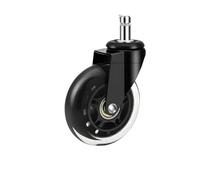 OAAZEPLGK Compatible For AD 5PCS Universal Mute Caster 50KG Wheel 10mm 11mm Replacement Office Chair Swivel Rollers 360 Degree Wheels Furniture Hardware(11MM)