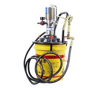 OABIWEGH Air-Operated 60:1 Grease Pump With Grease Gun, High-Pressure Grease Delivery Pump For 5 Gallon Bucket With 13ft High-Pressure Hose, Drum Cover, Follower Plate, Control Valve(Size:60:1)