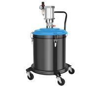 OABIWEGH Portable Pneumatic Grease Pump W/Drum Dolly, Air Grease Pump With 19 Ft High Pressure Hose And Grease Gun, 20L/40L Lubrication Grease Pump For Mechanical Construction(Size:40L)