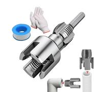OADAA 4 in 1 Water Pipe Wrench & Threader, Internal External PVC Pipe Threader for 1/2'' & 3/4'', 4 in 1 Water Pipes Threaders Kit, Internal and External PVC Pipes Threaders (3/4")