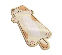 OADAA Cat Tufted Rug - 40X120cm, Cat Shaped Rug, Irregular Shaped Rugs, Washable Absorbent Non-Slip Fun Animal-shaped Cartoon Room Floor Mat, Soft Bedside Rugs for Bedroom, Cats Doormat (Style G)