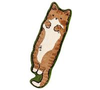OADAA Cat Tufted Rug - 40X120cm, Cat Shaped Rug, Irregular Shaped Rugs, Washable Absorbent Non-Slip Fun Animal-shaped Cartoon Room Floor Mat, Soft Bedside Rugs for Bedroom, Cats Doormat, Style A