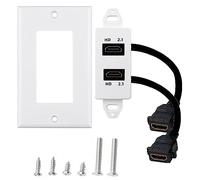 Oadnijuie 8K High Speed Wall Plate Face 8K 60Hz High Speed Extender Cord Female To Female Adapter Connector Cable Hdmi-compatible Wall Panel