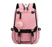 OADOBKICE School Backpack Cute School Backpack Ultralight Casual Backpack For Men Women Water Resistant Daypack Rucksack For School Hiking Camping Travel Outdoor Lightweight Backpack 2020 Powder M