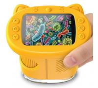 OAEBLLE Kids Microscope, 1000X Portable Mini Pocket Microscope with 2.4″ IPS Screen & 8 LEDs, Rechargeable, STEM Educational Science Kit Toys, Best Christmas Birthday Gifts for 4-12 Year Old Girls