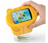 OAEBLLE Kids Microscope, 1000X Portable Mini Pocket Microscope with 2.4″ IPS Screen & 8 LEDs, Rechargeable, STEM Educational Science Kit Toys, Best Christmas Birthday Gifts for 4-12 Year Old Girls