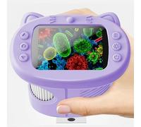 OAEBLLE Microscope for Kids, 1000X Portable Pocket Microscope, 2-Inch Screen Digital Microscopes for Little Scientists, Christmas Birthday Gifts Toys for 3-12 Year Old Girls - Green