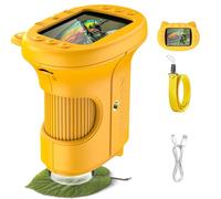 OAEBLLE Microscope for Kids, 1000X Portable Pocket Microscope, 2-Inch Screen Digital Microscopes for Little Scientists, Christmas Birthday Gifts Toys for 3-12 Year Old Girls - Dark Green