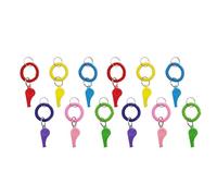 OAEPG 12lots Multicolor Whistles Durability Safe Use for Athletic Training Crowd Control Team Sports Whistles