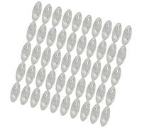 OAEPG 50Pcs Spoon Metal Hard Spinner Baits Fish Lures Swimbaits Sequins Baits Making Spoons Rigs Slices Fishing Making