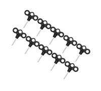 OAEPG High Strengths Camping Anchors with Reflective Coating Durability Tent Screw Pegs for Various Terrain Shelter Setups Heavy Type Tent Stakes