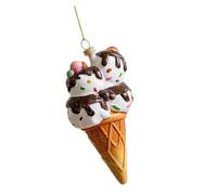 OAEPG Holiday Cookie Shaped Ornament Outdoor Decoration with Interchangeable Decorations for Christmas Tree Waterproof Holiday Tree Ornaments