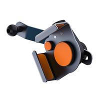 OAEPG Multiple Angles Adjustable 17mm Aluminum Car Phone Holder 360 Degree Rotation Not Shake Car Phone Mount for Curved Consoles General Car Phone Stand