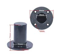 OAEPG Studio Speakers Stand Top Hats Mount with 6mm Mounting Hole Bracket for Secure Sound Equipment Installation Black Speakers Mount Bracket