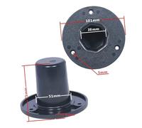 OAEPG Studio Speakers Stand Top Hats Mount with 6mm Mounting Hole Bracket for Secure Sound Equipment Installation Black Speakers Mount Bracket