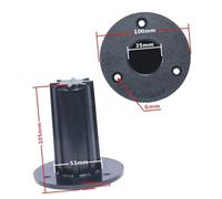 OAEPG Studio Speakers Stand Top Hats Mount with 6mm Mounting Hole Bracket for Secure Sound Equipment Installation Black Speakers Mount Bracket