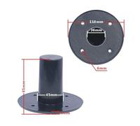 OAEPG Studio Speakers Stand Top Hats Mount with 6mm Mounting Hole Bracket for Secure Sound Equipment Installation Black Speakers Mount Bracket