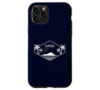 Oahu Palms Beach Island Mountains Ocean Hawaii Souvenir Gift Case for iPhone 11 Pro