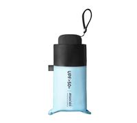 OAICIA Umbrella Storm Proof Small Pocket Umbrella Windproof UV Protection Ultralight Foldable Robust Mini Umbrella for Men, Women, Children, Blue