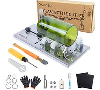 OAIEGSD Glass Bottle Cutter, Glass Cutter for Bottles for Cutting Wine, Beer, Mason Jars, Whiskey, Round and Oval Bottles, Bottle Cutter & Glass Cutter Bundle for DIY Project Crafts