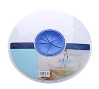 OAIEU Creative Round Whipping Cream Whisk Egg Splash Cover Kitchen Hand And Electric Mixer Splatter Guard(Blue+white)