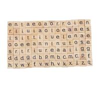 OAIEU Mixed Wooden Alphabet Scrabbles Number Lowercase Letters Blocks Diy Making Spelling Crossword Game Tiles(Letter)