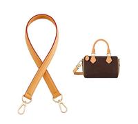 OAikor Genuine Vachetta Leather Shoulder Strap Short Purse Strap Replacement for Lv Graceful Speedy Alma and Dauphine Tote Handbags,Not Adjustable 24.8" Long/0.7''Width,Beeswax