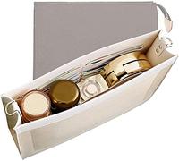 OAikor Handbag Storage Bag Compatible with LV 26 19 Toiletry Bags Premium Microfiber with Gold Buckles (Large-26, Beige)