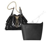 OAikor Purse Organizer Insert for CHANEL 25C Hobo Bags, Ultra-light DopontPaper Bag Organizer Water Resistant Purse Insert Divider Bag Shaper for Luxury Tote Handbags, Small/Black