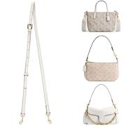 OAikor Purse Straps Replacement Crossbody for Coach Handbags, Microfiber Adjustable Bag Strap Extender, Fits for City 15, Nolita & Tabby Bags, Lightweight Thin Long Shoulder Strap (Chalk,37.4"-48.8")