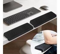 Oaioya 2 Pck Desk Elbow Pads 43cm L Shaped, Soothing Memory Foam Arm Rest and Wrist Rest Support for Table Edge Support, Non-Slip Ergonomic Cushion for Office, Study and Gaming