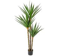 Oairse 5.6ft Artificial Yucca Tree Fake Large Agave Plant with 3 Detachable Agave Heads Tropical Floor Plants Faux Palm Trees for Home Office Corner Indoor Outdoor Decoration, 170cm
