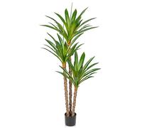 Oairse 5.6ft Artificial Yucca Tree Fake Large Agave Plant with 3 Detachable Agave Heads Tropical Floor Plants Faux Palm Trees for Home Office Corner Indoor Outdoor Decoration, 170cm