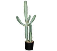 Oairse 90cm Tall Fake Cactus Plant Potted Large Cactus Euphorbia lactea 'White Ghost' Big Cacti Plants Artificial Plants Indoor Outdoor for Home Garden Office Decor Faux Cacti