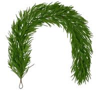 Oairse Artificial Christmas Garland 6FT/180cm Realistic Norfolk Pine Hanging Decoration for Fireplace Mantel, Staircase, Doorway, Window, Holiday Indoor Outdoor Décor