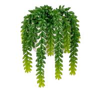 Oairse Artificial Succulent Plants in Ceramic Pot Fake Succulent Artificial String of Pearls Plant Fake Plants Potted Faux Succulents for Home Bathroom Shelf Kitchen Table Decoration