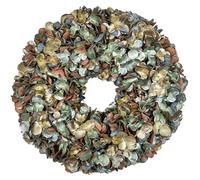 Oairse Christmas Wreath for Front Door, 24 inch Hydrangea Wreath for Front Doors Christmas Door Wreaths Large Artificial Winter Floral Wreaths for Thanksgiving Xmas Wall Mantel Indoor Outdoor Decor