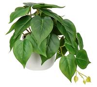 Oairse Small Artificial Plants in Ceramic Pots Decorative Fake Potted Plants Faux Pothos Realistic Greenery House Plant Indoor for Aesthetic Home Office Kitchen Bathroom Desk Décor