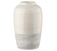 Oairse White Ceramic Vase Boho Handmade Milk Bottle Shape for Dried Flowers, Pampas Grass, 23CM Tall Flower Vase for Home Living Room Bedroom Table Centrepiece Decor