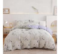 OAITE Duvet Cover Set,100% Cotton Comforter Cover with Floral Pattern Duvet Cover Set,Soft Bedding Set Includes with 3 Piece (2 Pillow Shams,1 Duvet Cover)