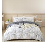 OAITE Duvet Cover Set,100% Cotton Comforter Cover with Floral Pattern Duvet Cover Set,Soft Bedding Set Includes with 3 Piece (2 Pillow Shams,1 Duvet Cover)