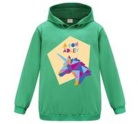 OAIXIUR Adley YouTube Merch Hoodies Girls Soft Cotton Sweatshirts(Kelly Green,4-5 Years