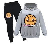 OAIXIUR Cookie Swirl C Kids Hoodie and Pants for Boys and Girls Sport Tracksuit Aged 3-13 (Grey,7-8 Years,7 Years,8 Years)
