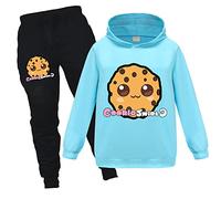 OAIXIUR Cookie Swirl C Kids Hoodie and Pants for Boys and Girls Sport Tracksuit Aged 3-13 (Sky Blue,7-8 Years,7 Years,8 Years)